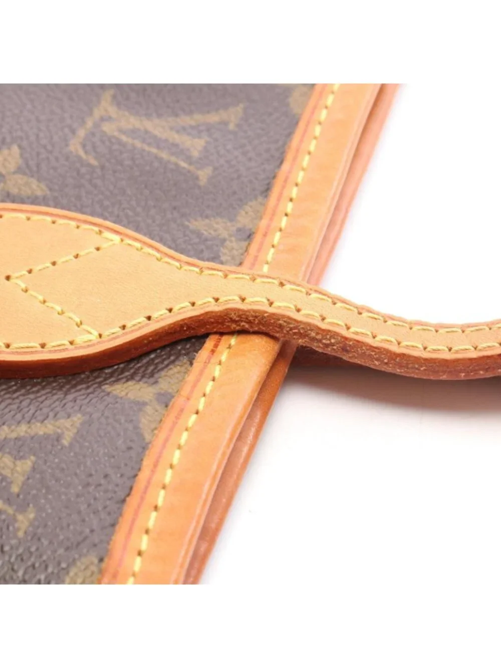 Louis Vuitton Tote Bag Neverfull MM Monogram Canvas Leather